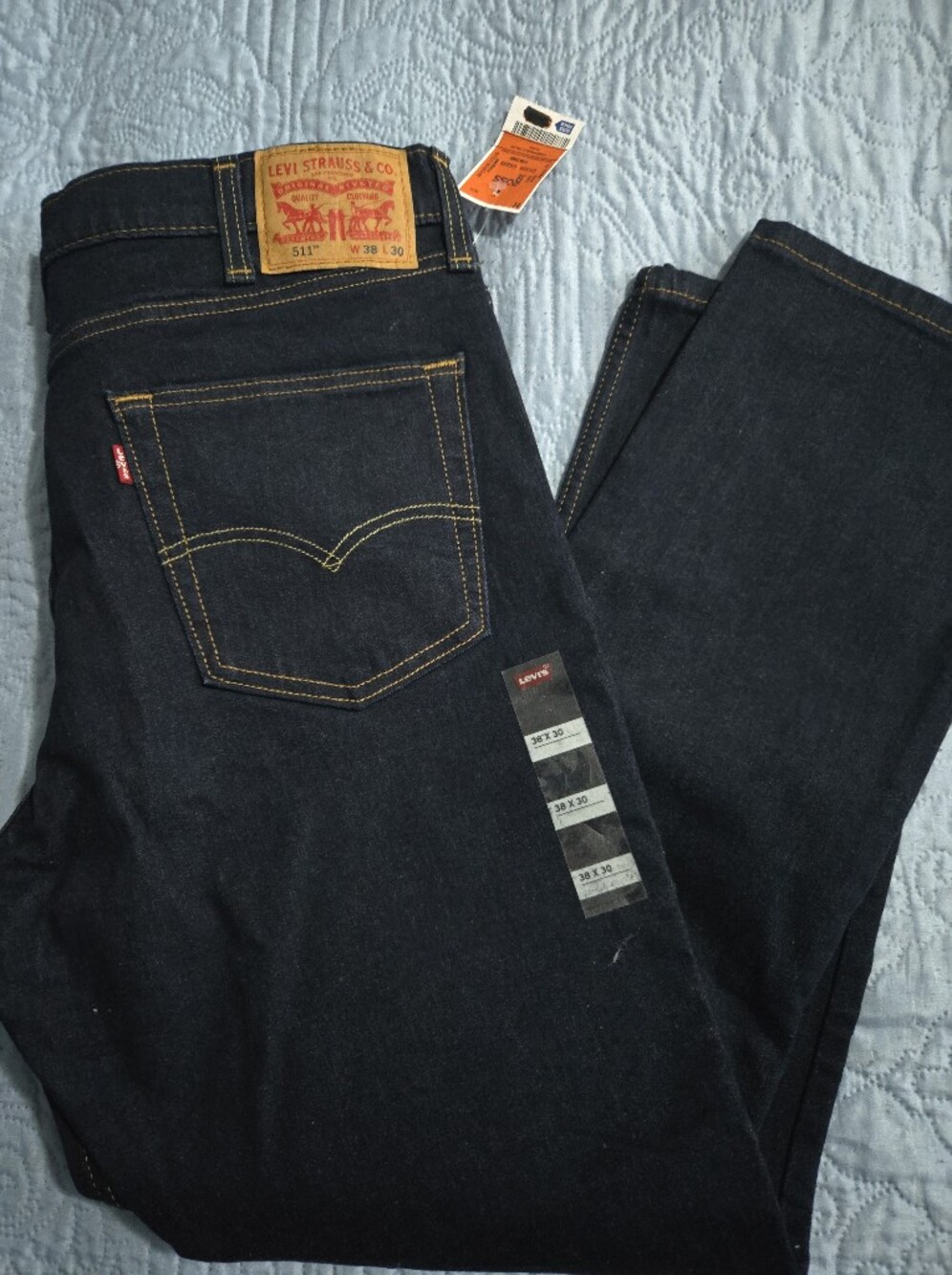 Levi's Men's Dark Indigo Straight Jeans